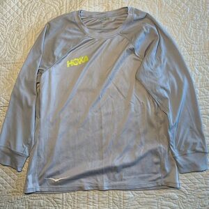 Hoka Women's Gray Long Sleeve Tee